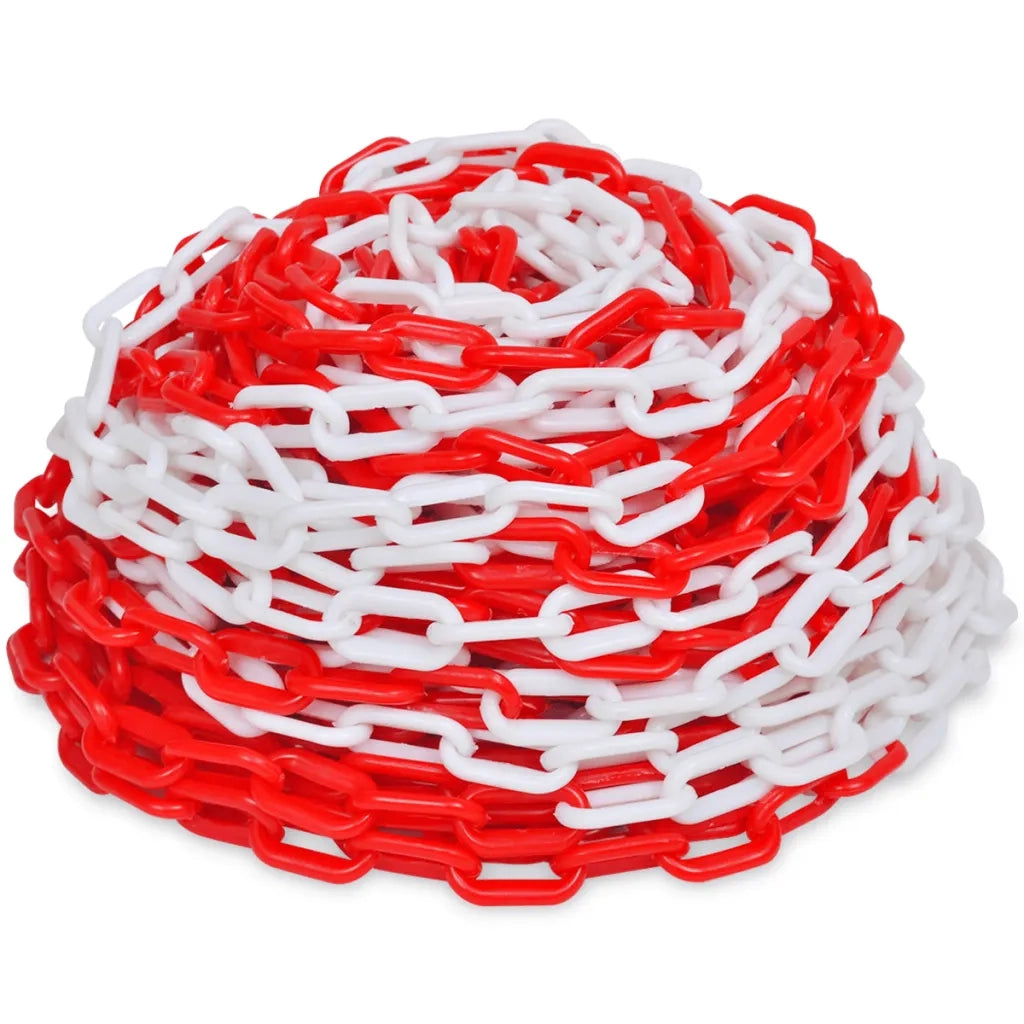 Catena di Sicurezza Traffico 30 m in Plastica Rosso e Biancocod mxl 107015
