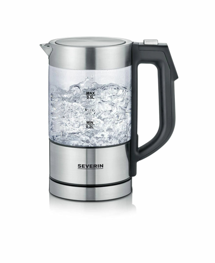 Severin WK 3458 bollitore elettrico 0,5 L 1100 W Nero, Trasparente