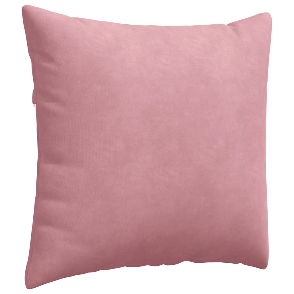 Cuscini da Divano 2 pz-Set di 2 Cuscini per Sofa Rosa 50 x 50 cm Tessuto in Cords