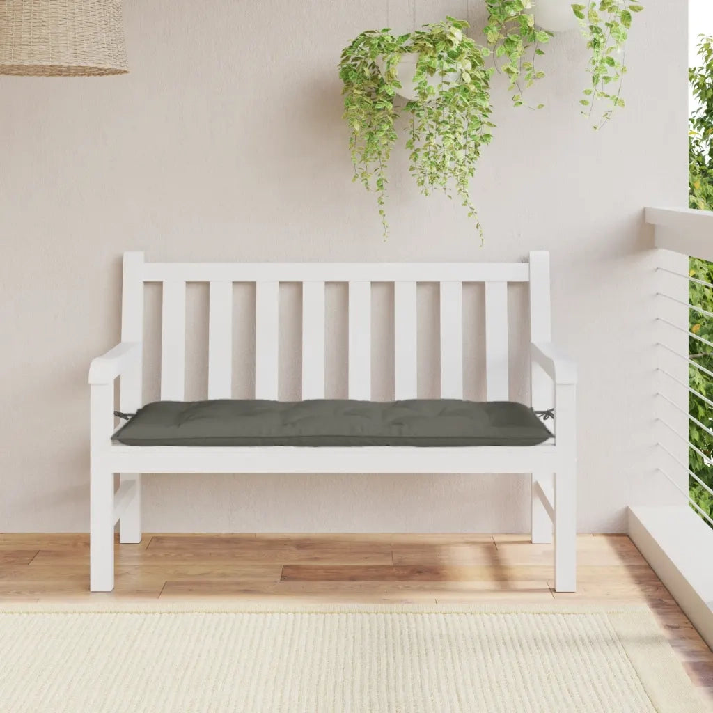 Cuscino Panca Giardino Grigio Scuro Mélange 120x50x7 cm Tessuto 4002543