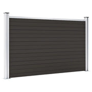 Pannello di Recinzione in WPC 180x105 cm Nero 148975