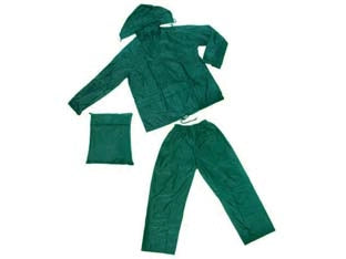IMPERMEABILE GIACCA/PANTALONE IN NYLON VERDE  tg. XXL    EXCEL