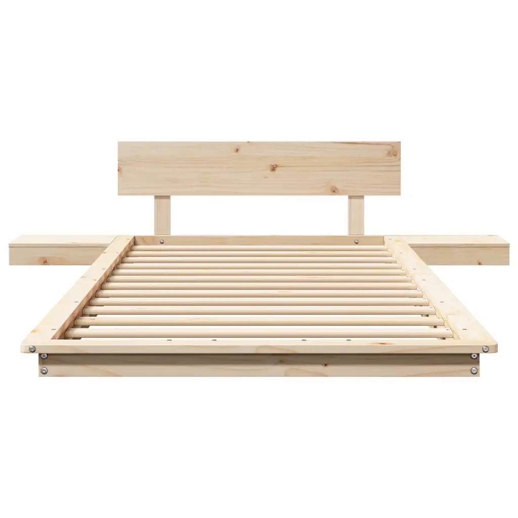 Struttura del letto-Giroletto Marrone 90 x 190 cm legno 397371
