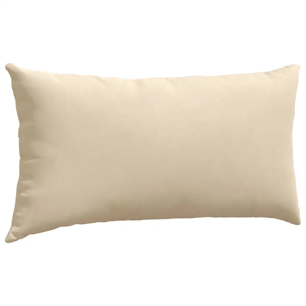 Cuscini da Divano 2 pcs Crema 80 x 40 cm Tessuto 42013729