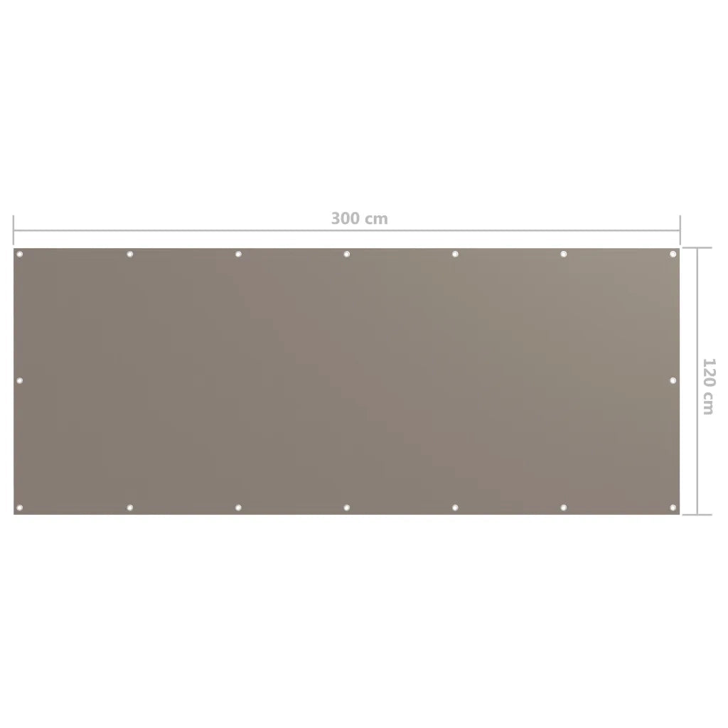 Schermo da balcone | Paravento da Balcone Talpa 120x300 cm Tessuto Oxford