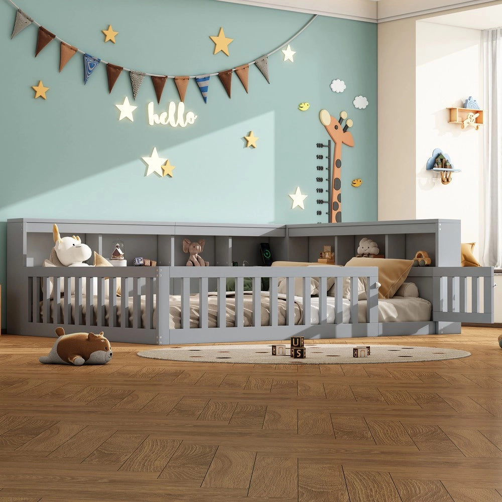 Letto Divano 140x190 con Rete a Doghe e Contenitore ¨C MINIMAL ¨C Grigio