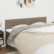 Testiera 2 pz-Set di 2 Testata-Testiera Decorativa Tortora 100x5x78/88 cm in Tessuto 164719