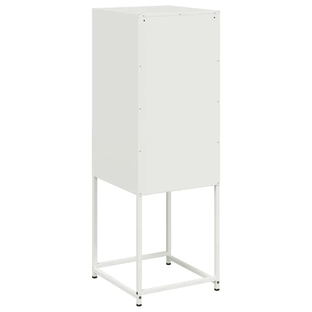 Credenza Bianca 36x39x107 cm in Acciaio 846535