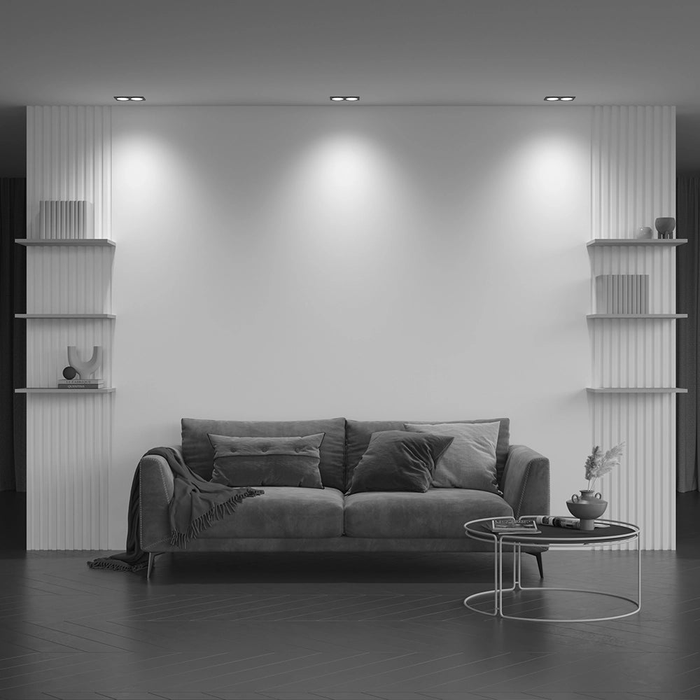 Faretto incasso soffitto Maytoni Zoom 2xGU10 IP65 nero