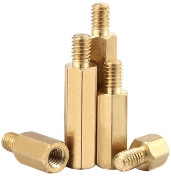 Spaziatori in acciaio inox M2,5 - 50 pezzi - Duraturo e anticorrosivo - M2,5*16+6mm - Ideali per casa e ufficio - Adatti a diverse applicazioni