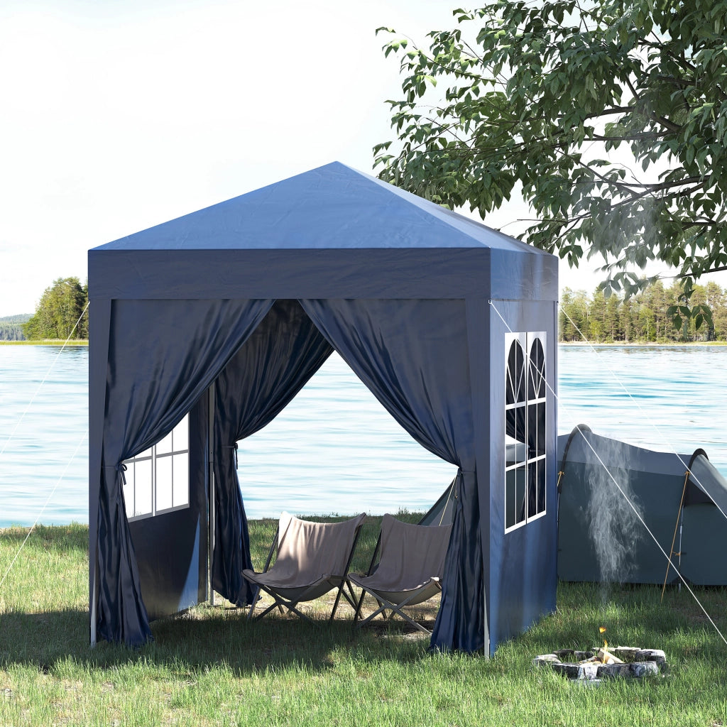 Gazebo pieghevole ¨C Minimal ¨C Blu 2x2m