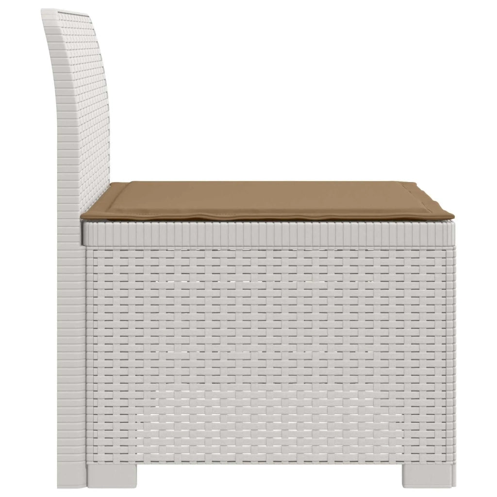 Divano da Giardino a 1 Posto con Cuscino Aspetto Rattan PP 8011790