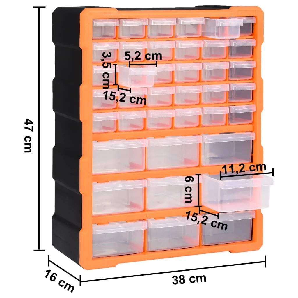 Organizer multi-cassetto con 39 cassetti 47 cm 02_0003253