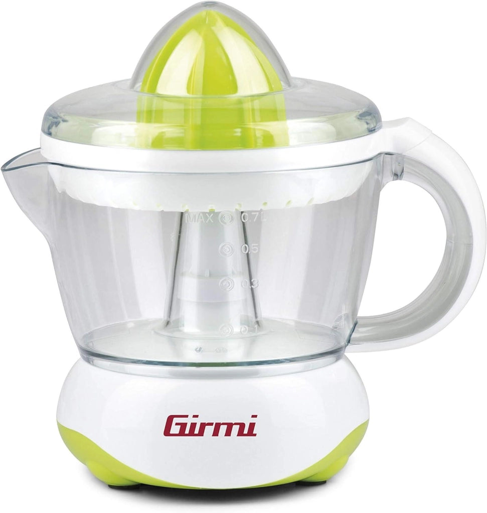 GIRMI SR02 SPREMIAGRUMI 25 W CAPACITÀ 700 CC DOPPIA COPPA DI SPREMITURA BIANCO/VERDE
