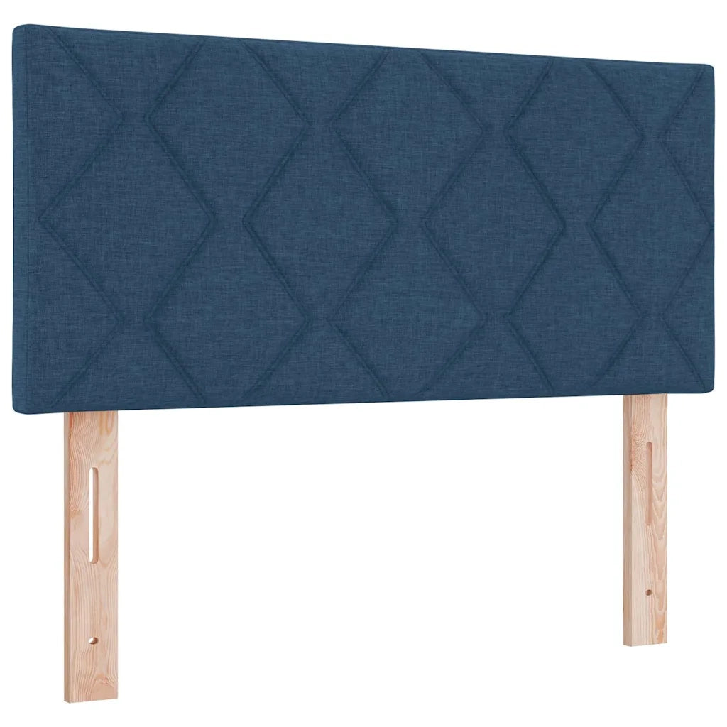 Letto a molle con materasso con led Blu 90 x 200 cm Tessuto 3342260