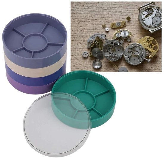 Contenitore di archiviazione 5 livelli - Slitta resistente - Per accessori/oggetti di moda - Artefatto - Materiale di alta qualità in plastica - Organizzato e separato - Cassa di archiviazione