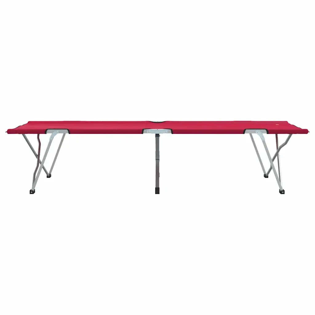 Letto da campeggio pieghevole 2 pcs Rosso 194 x 62,5 x 42,5 cm 42003124