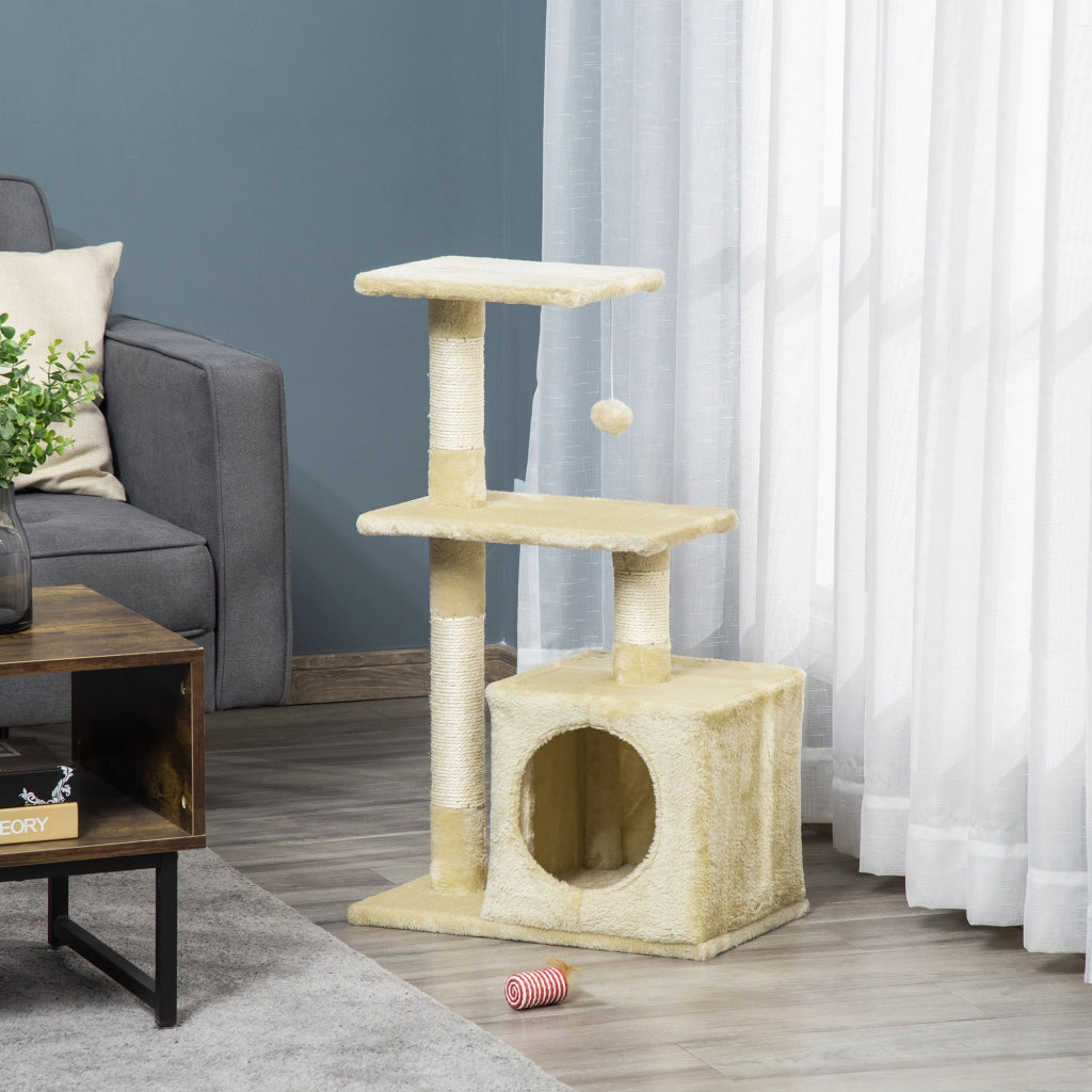 Tiragraffi per Gatti con Cuccia ¨C Minimal ¨C 50x30x81.5 cm
