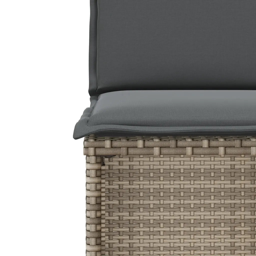 vidaXL Set da Bistrò 3 pz con Cuscini Grigio in Polyrattan