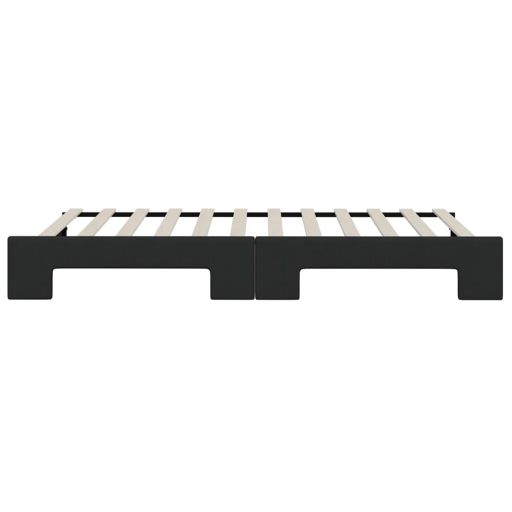 Divano letto | Sof¨¤ letto | Letto singolo Estraibile Nero 80x200 Tessuto