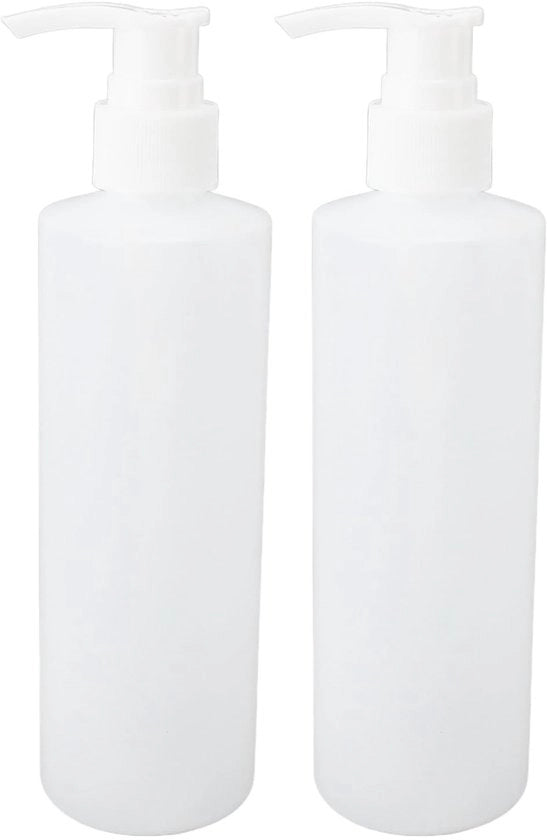 Dispensatore di sapone 250 ml - Dispensatore di sapone riutilizzabile - Dispensatore di sapone - Olio per massaggi/Dispensatore di sapone - 2 pezzi - Dosaggio efficiente - Dispensatore di sapone con pompa - Capacità 250 ml