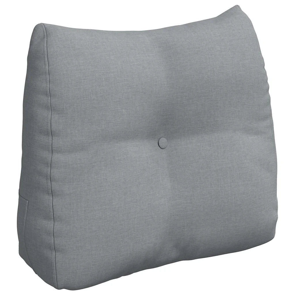 Cuscino per Schiena Grigio chiaro 60 x 24 x 50 cm Tessuto 42014383