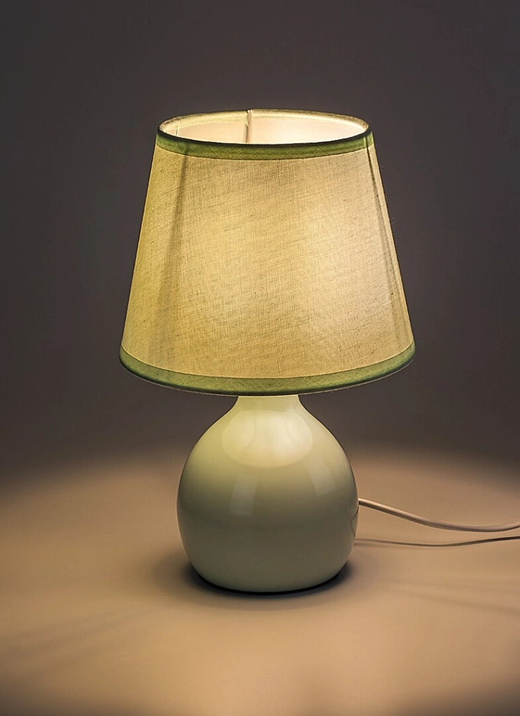 Lampada da tavolo Ingrid verde ceramica 1xE14 Rabalux