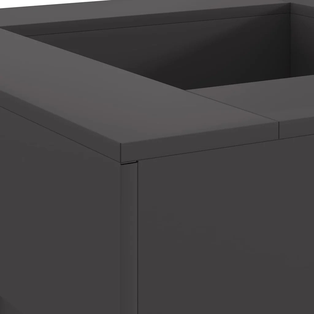 Focolare Nero 80 x 80 x 40 cm Acciaio CFW8754259