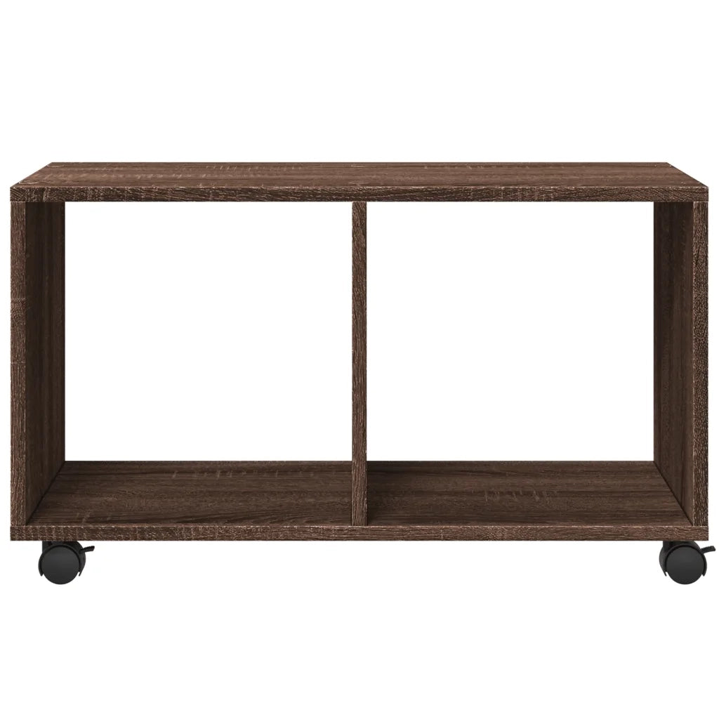 Mobiletto con Ruote Rovere Marrone 72x33x42,5 cm in Truciolato CFW3241312