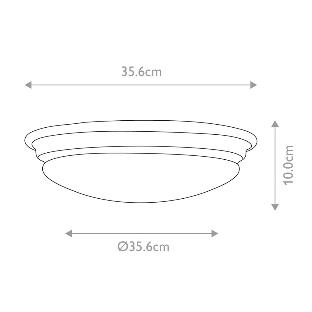 Plafoniera bagno rotonda 35,6cm GX53 5,7W cromata Elstead