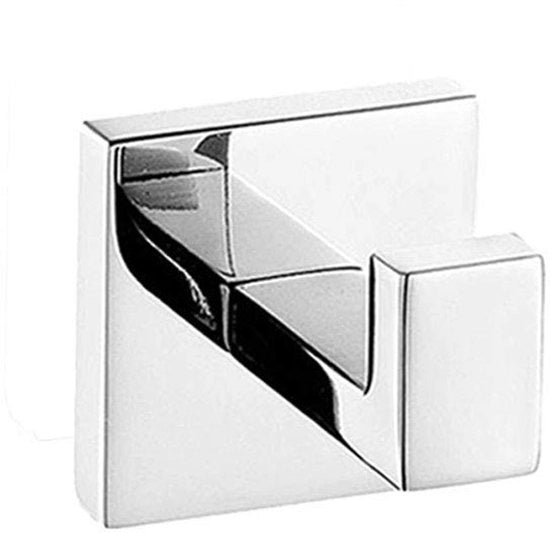 Maniglia di asciugamano in acciaio inossidabile - autoadesiva - da attacco alla parete - duraturo - design elegante - 55mm x 55mm x 25mm - maniglia per parete