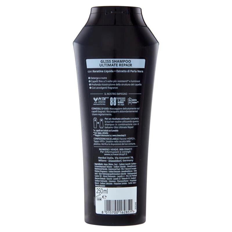 GLISS ULTIMATE REPAIR SHAMPOO RIPARATORE 250 ML