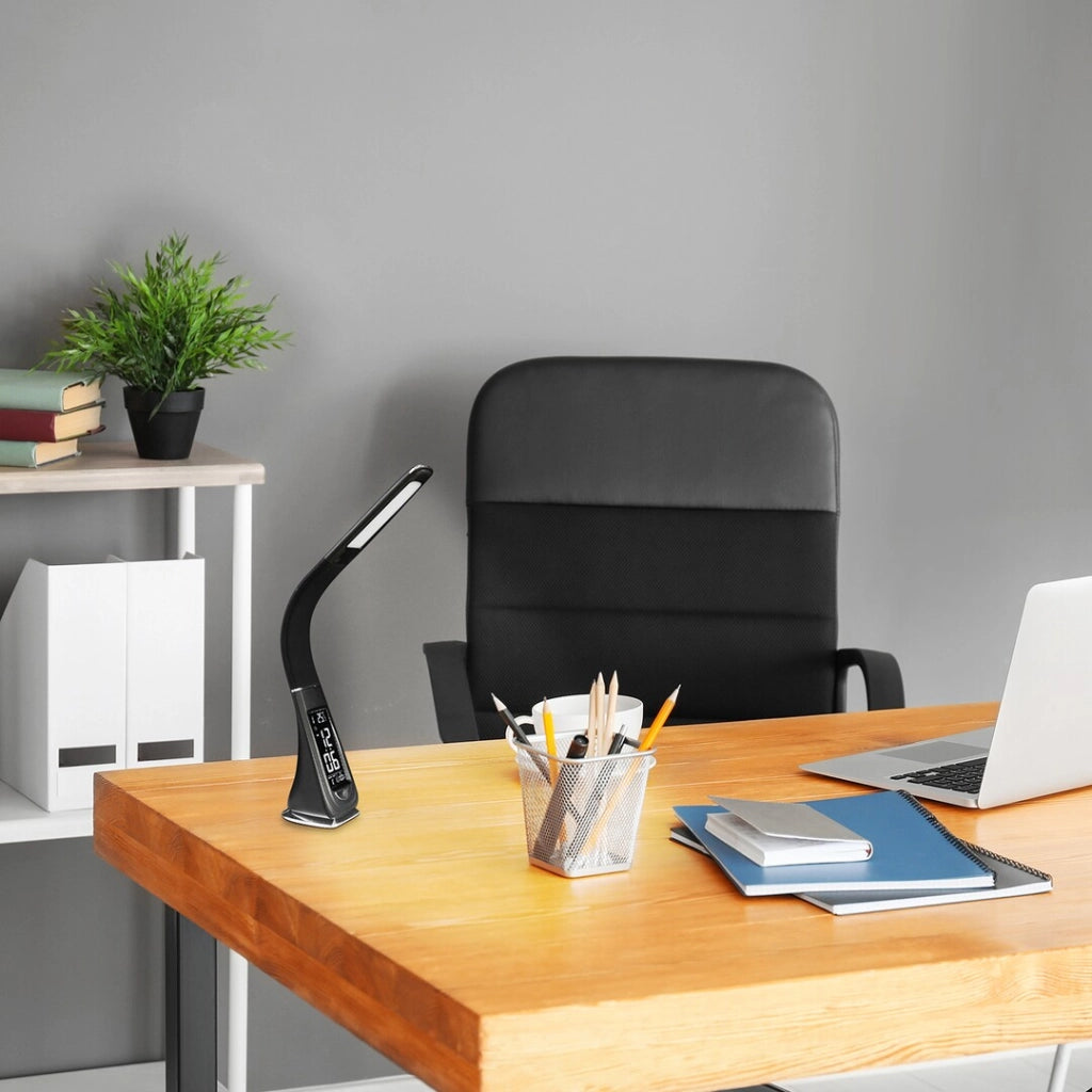 Lampada da scrivania con display nera LED 5W Rabalux
