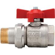 VALVOLA SFERA TOTALE MF FARFALLA IDEAL 098 ITAP - OTTONE NICHELATO 1MF- 1 pezzi