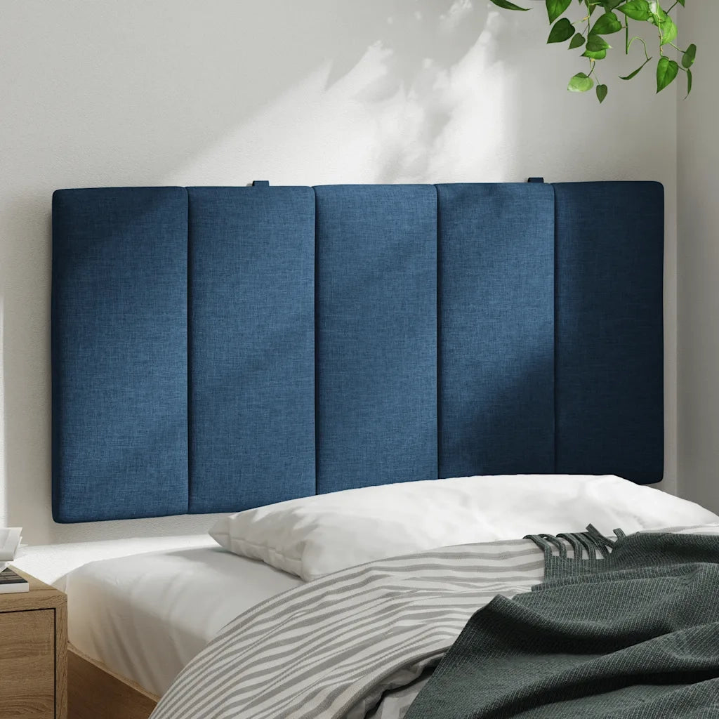 Cuscino Testiera-Cuscino per Testiera Hanko Blu 100 cm in Tessuto