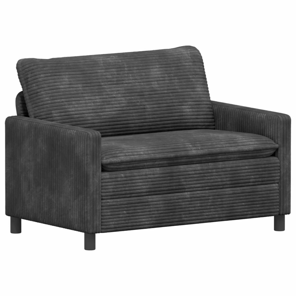Set di divani 2 pcs Grigio Scuro Poliestere 3417053