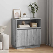 Madia LED Grigio Sonoma 71 x 34,5 x 75 cm Legno multistrato 869655
