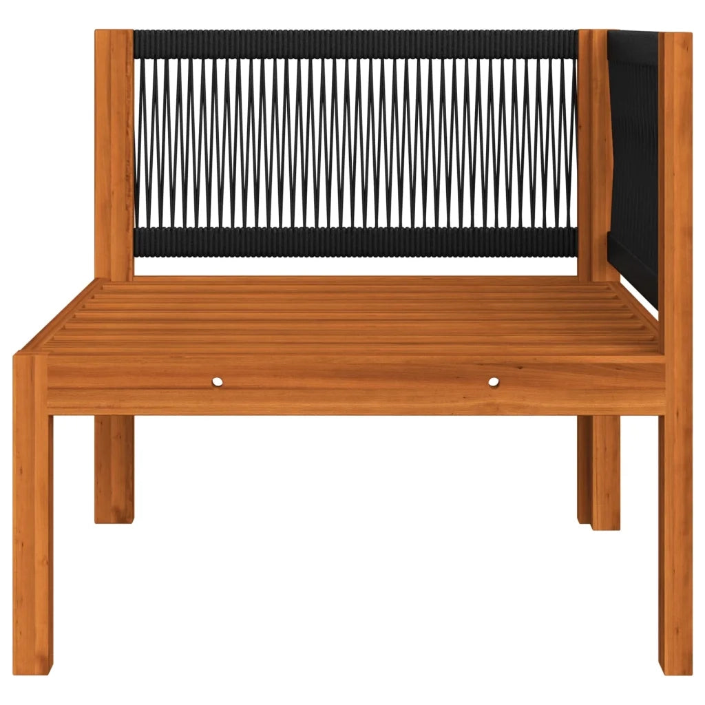 Set da giardino 6 pezzi con cuscini crema 63x63 cm
