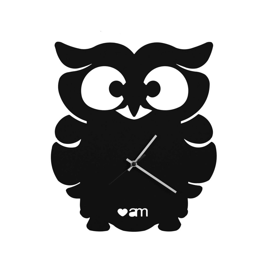 Orologio da parete di design Gufino Nero