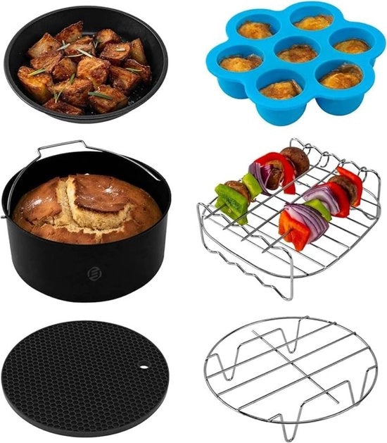 Accessori per Airfryer - Set di Accessori per Airfryer - Adatto per Fritture ad Aria Calda