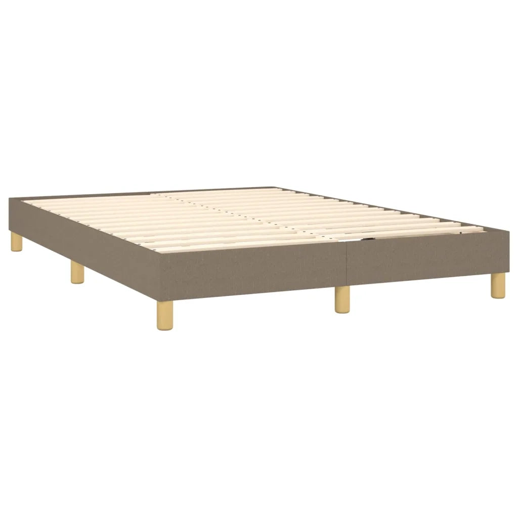 Giroletto a Molle con Materasso Tortora 140x190 cm in Tessuto 3126641