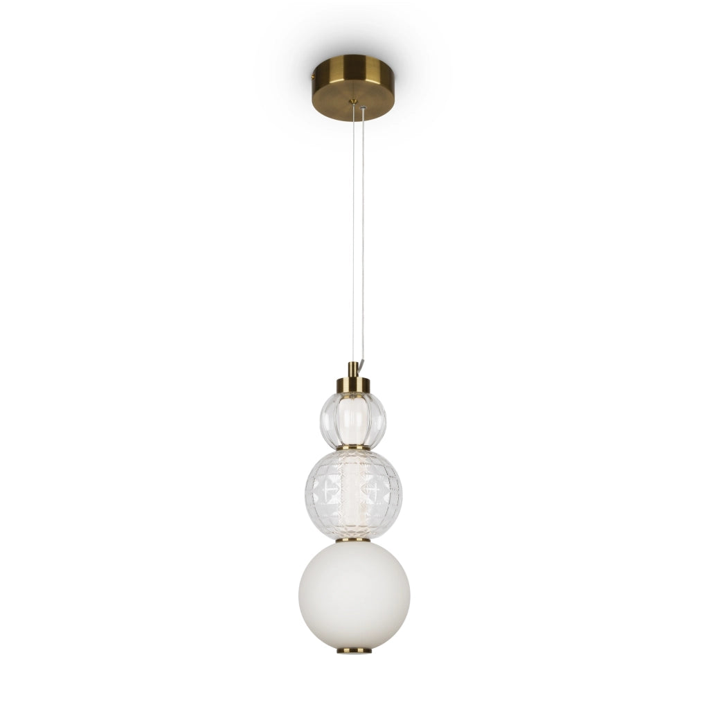 Lampada a sospensione Maytoni Collar LED 16W ottone e vetro