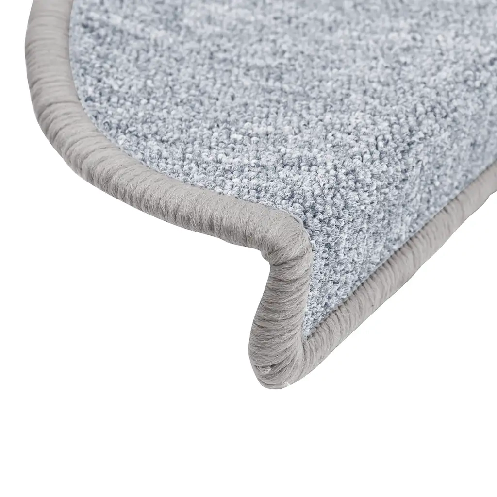 Tappetini per scale 30 pz | Gradini per Scale 56x17x3 cm Grigio chiaro Semicircolari