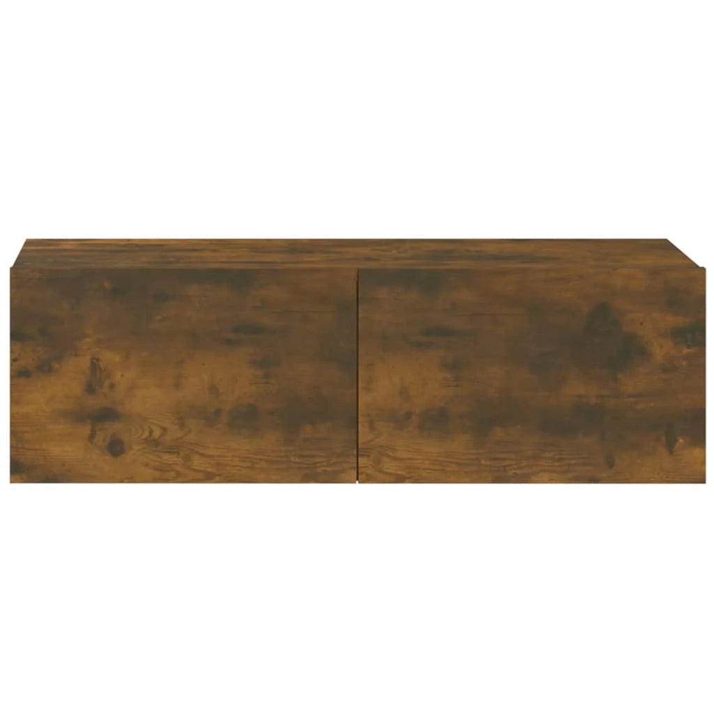 Set di mobili da 3 pezzi tra cui armadio credenza mobile TV soggiorno/camera da letto salotto rovere affumicato legno marrone ingegnerizzato 02_0024594