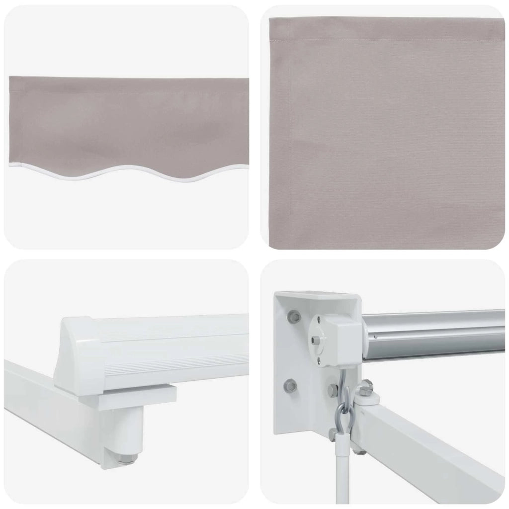Tenda retrattile manuale con LED 3 x 2,5 m 3419261