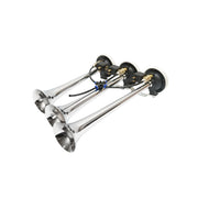 Clacson a 3 trombe con elettrovalvole 12/24V per compressore d’aria Breckner Germany