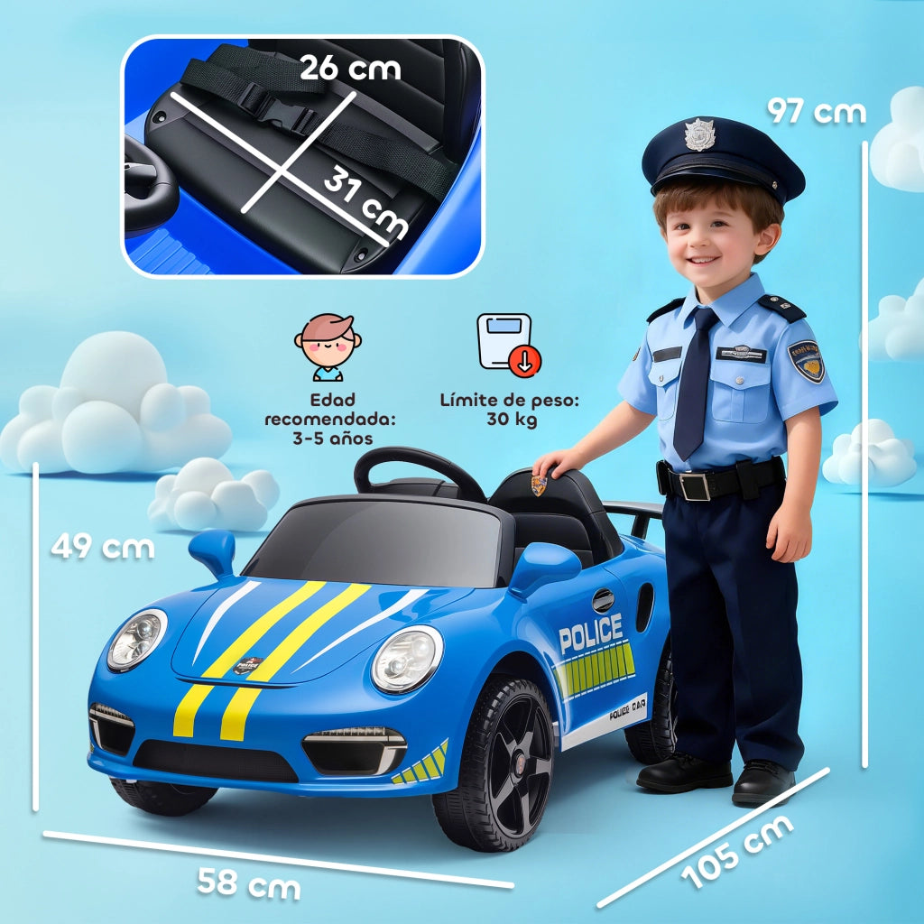 Coche Elettrico Bambini con Telecomando ¨C zephmum ¨C Blu