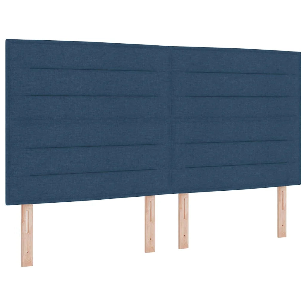 Letto a molle con materasso Blu 200 x 180 cm Tessuto 3340710