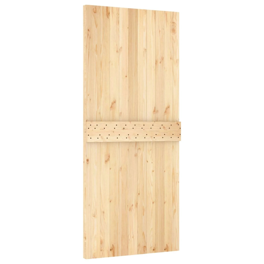 Porta scorrevole Naturale e Bianco 90 x 210 cm 3445110