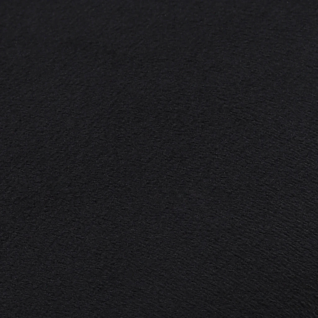 Sgabello Nero e Oro in Velluto 28 x 36 cm CFW7061641
